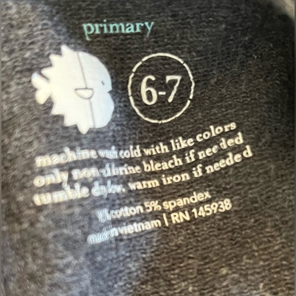 Primary girls dress Sz 6/7 gray pockets - Picture 6 of 6